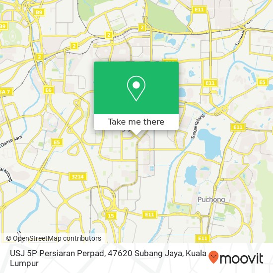 USJ 5P Persiaran Perpad, 47620 Subang Jaya map