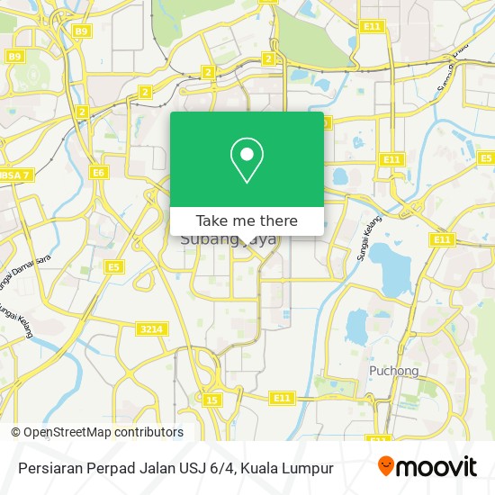 Persiaran Perpad Jalan USJ 6/4 map