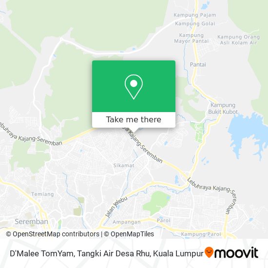 D'Malee TomYam, Tangki Air Desa Rhu map