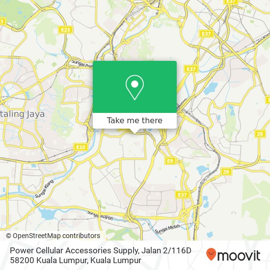 Power Cellular Accessories Supply, Jalan 2 / 116D 58200 Kuala Lumpur map