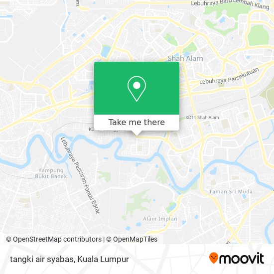 tangki air syabas map