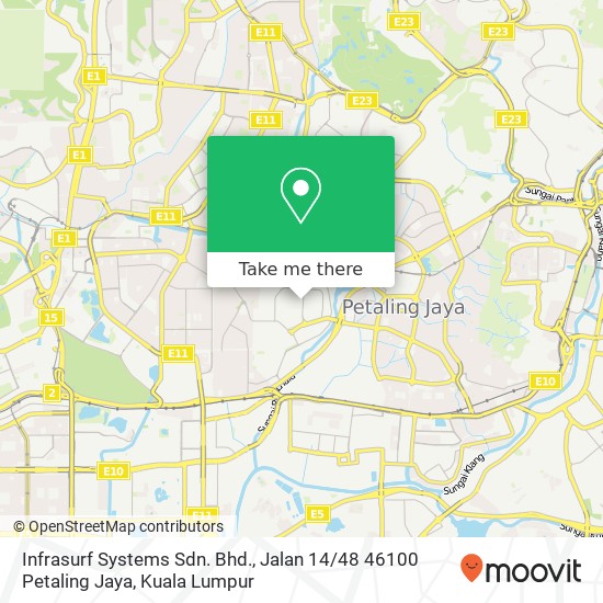 Peta Infrasurf Systems Sdn. Bhd., Jalan 14 / 48 46100 Petaling Jaya