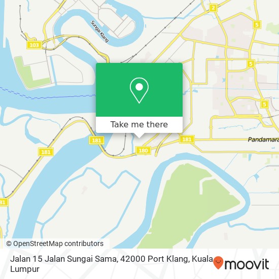 Peta Jalan 15 Jalan Sungai Sama, 42000 Port Klang