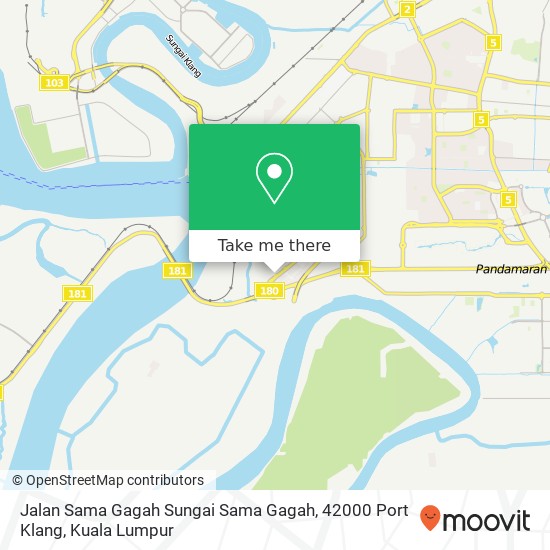 Jalan Sama Gagah Sungai Sama Gagah, 42000 Port Klang map