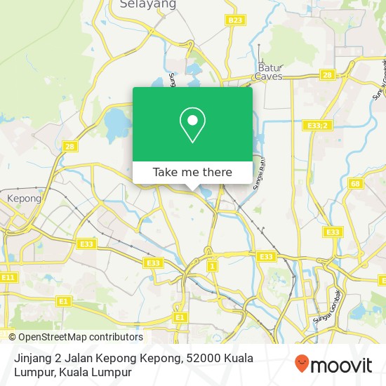 Peta Jinjang 2 Jalan Kepong Kepong, 52000 Kuala Lumpur