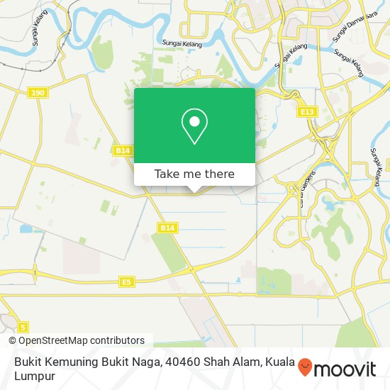 Peta Bukit Kemuning Bukit Naga, 40460 Shah Alam