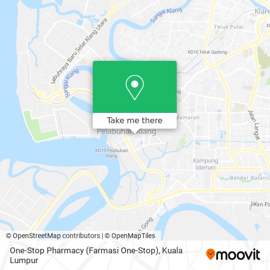 Peta One-Stop Pharmacy (Farmasi One-Stop)