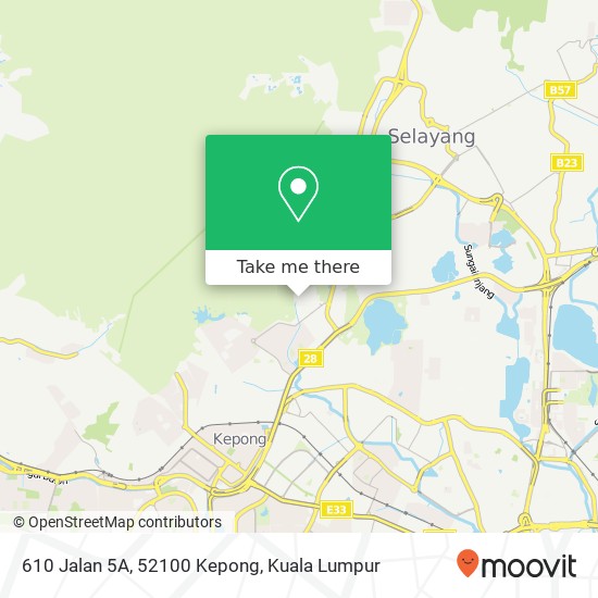 610 Jalan 5A, 52100 Kepong map