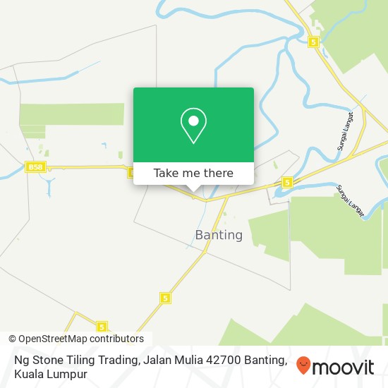 Peta Ng Stone Tiling Trading, Jalan Mulia 42700 Banting