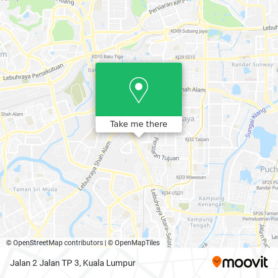 Jalan 2 Jalan TP 3 map