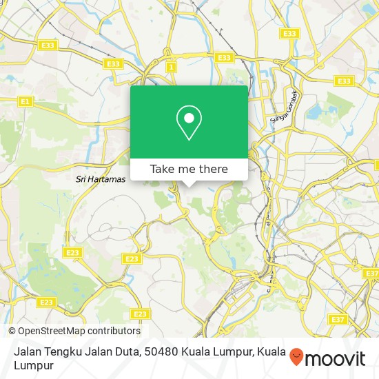 Jalan Tengku Jalan Duta, 50480 Kuala Lumpur map