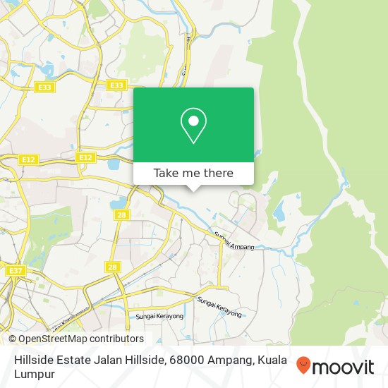 Hillside Estate Jalan Hillside, 68000 Ampang map