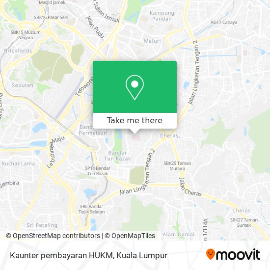 Kaunter pembayaran HUKM map