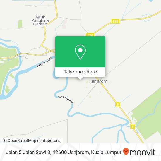 Jalan 5 Jalan Sawi 3, 42600 Jenjarom map