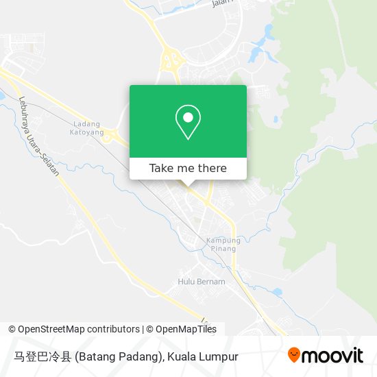 Peta 马登巴冷县 (Batang Padang)