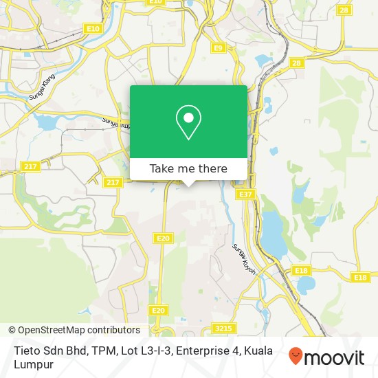 Tieto Sdn Bhd, TPM, Lot L3-I-3, Enterprise 4 map