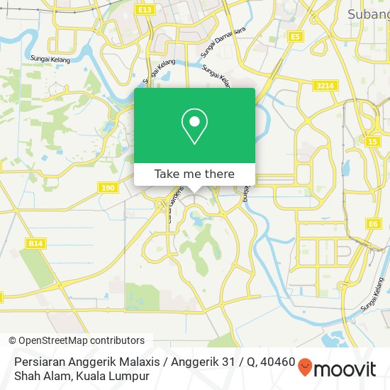 Persiaran Anggerik Malaxis / Anggerik 31 / Q, 40460 Shah Alam map