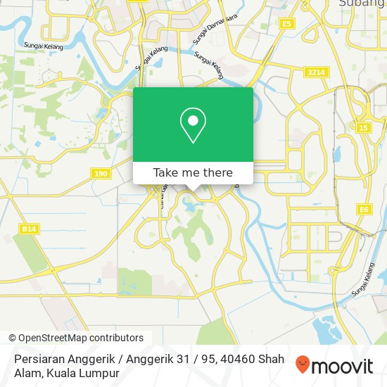 Peta Persiaran Anggerik / Anggerik 31 / 95, 40460 Shah Alam
