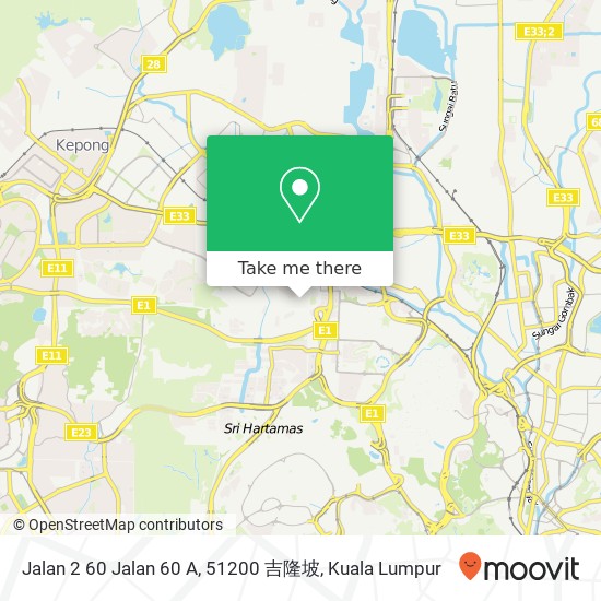 Jalan 2 60 Jalan 60 A, 51200 吉隆坡 map