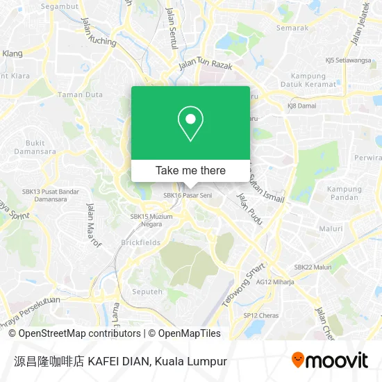 Peta 源昌隆咖啡店 KAFEI DIAN