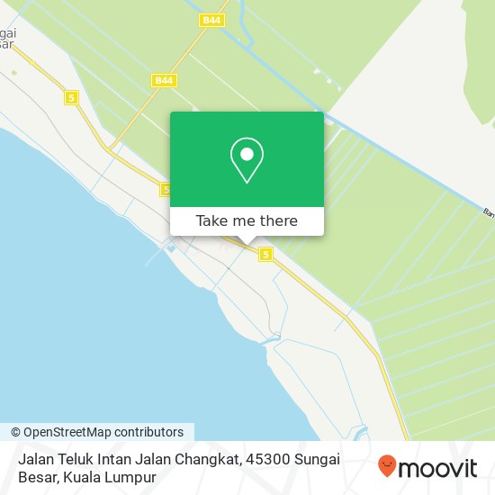 Jalan Teluk Intan Jalan Changkat, 45300 Sungai Besar map