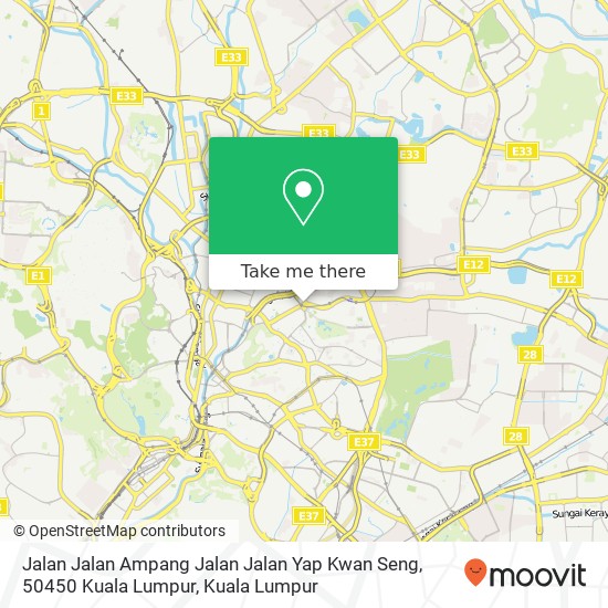 Peta Jalan Jalan Ampang Jalan Jalan Yap Kwan Seng, 50450 Kuala Lumpur