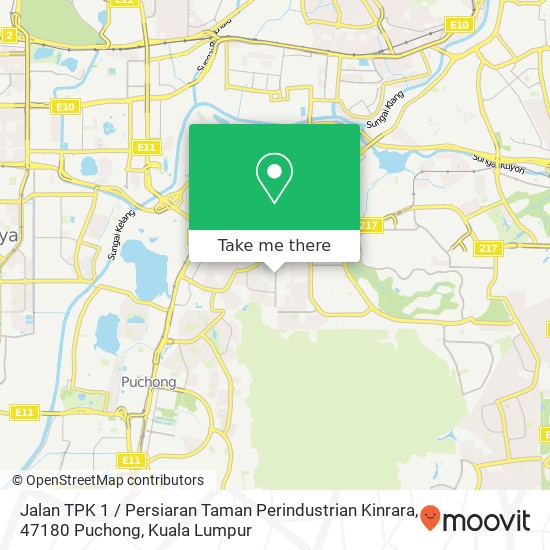 Jalan TPK 1 / Persiaran Taman Perindustrian Kinrara, 47180 Puchong map