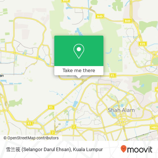 Peta 雪兰莪 (Selangor Darul Ehsan)