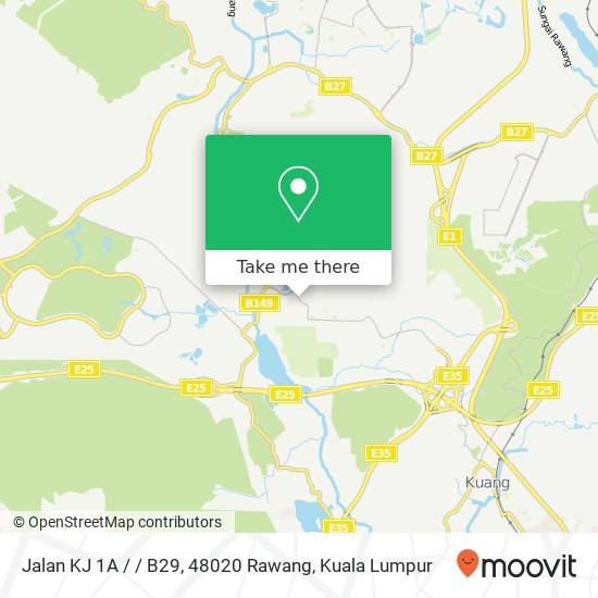 Peta Jalan KJ 1A / / B29, 48020 Rawang