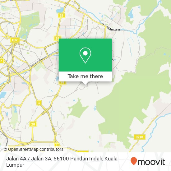 Jalan 4A / Jalan 3A, 56100 Pandan Indah map