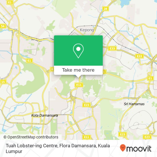 Tuah Lobster-ing Centre, Flora Damansara map