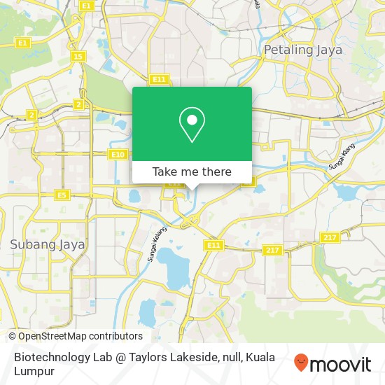 Biotechnology Lab @ Taylors Lakeside, null map