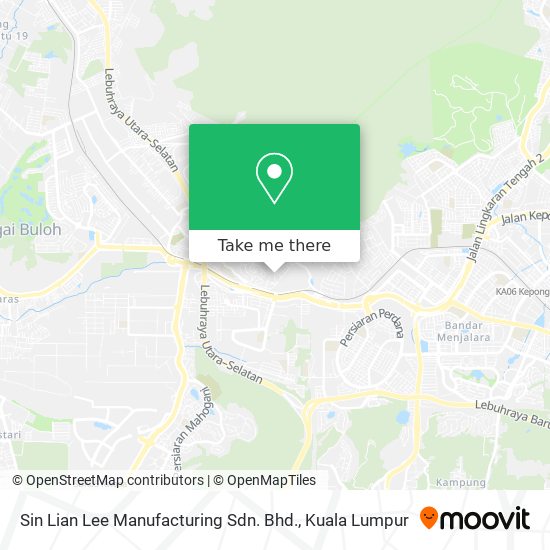 Sin Lian Lee Manufacturing Sdn. Bhd. map