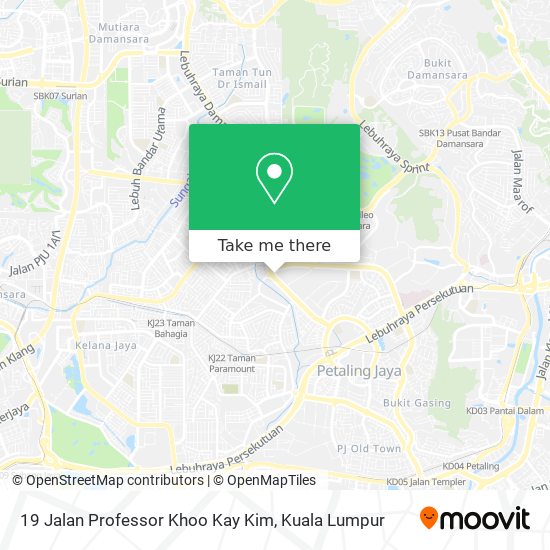 Peta 19 Jalan Professor Khoo Kay Kim