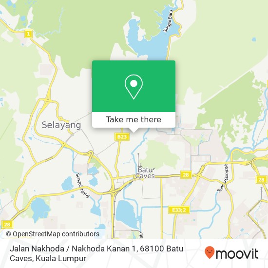 Peta Jalan Nakhoda / Nakhoda Kanan 1, 68100 Batu Caves
