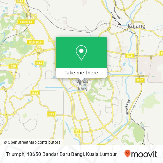 Triumph, 43650 Bandar Baru Bangi map