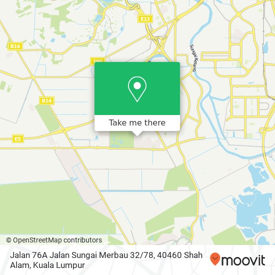 Peta Jalan 76A Jalan Sungai Merbau 32 / 78, 40460 Shah Alam