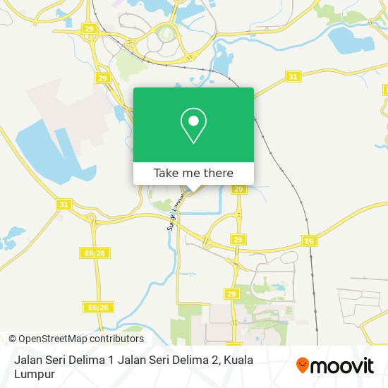 Jalan Seri Delima 1 Jalan Seri Delima 2 map