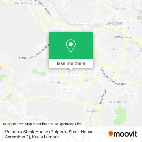 Peta Polperro Steak House (Polperro Steak House Seremban 2)