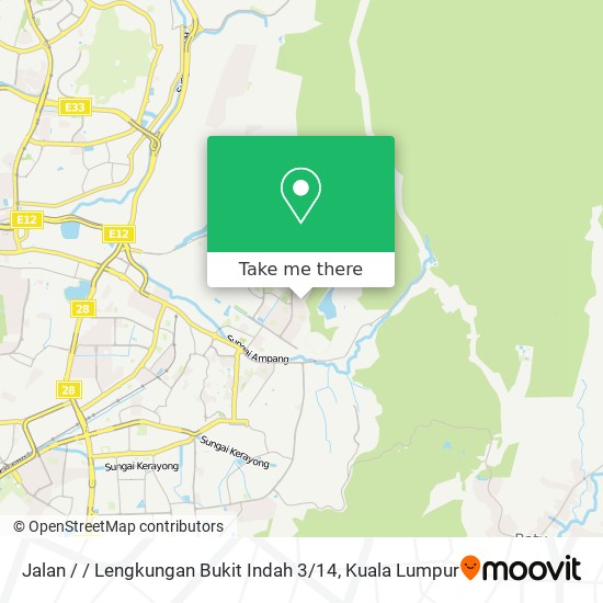 Jalan / / Lengkungan Bukit Indah 3 / 14 map