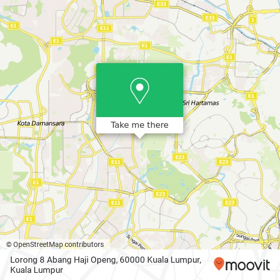 Peta Lorong 8 Abang Haji Openg, 60000 Kuala Lumpur