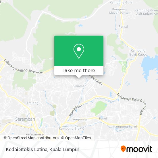 Kedai Stokis Latina map