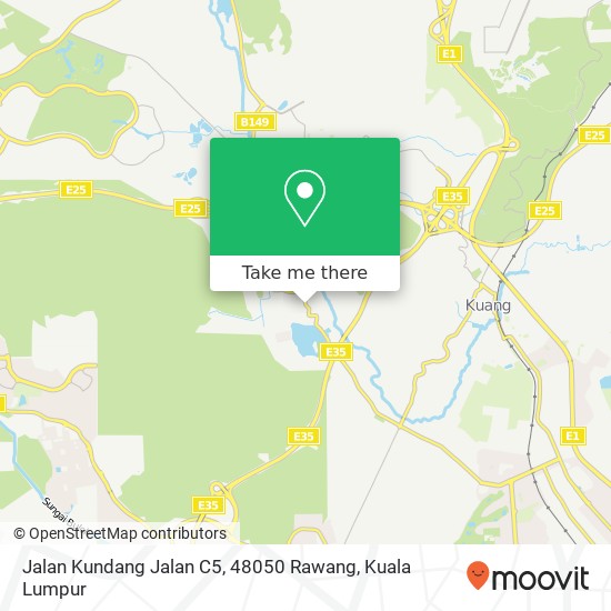 Peta Jalan Kundang Jalan C5, 48050 Rawang