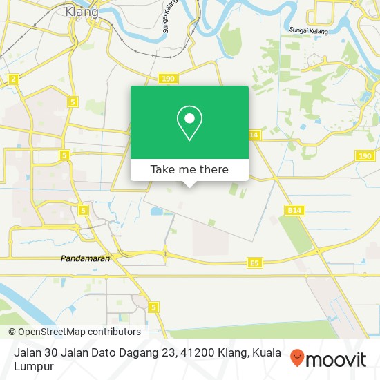 Peta Jalan 30 Jalan Dato Dagang 23, 41200 Klang