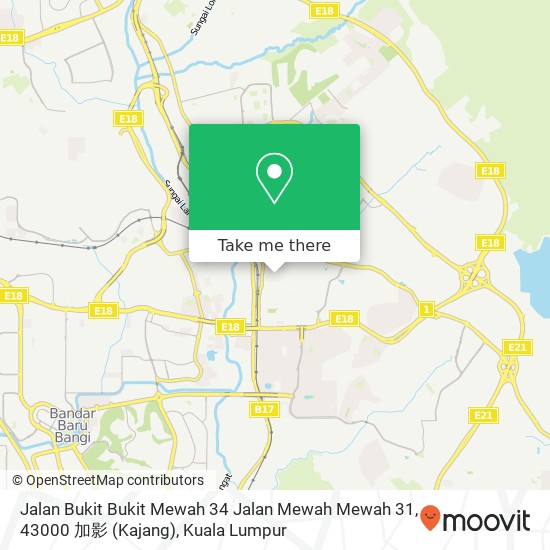 Jalan Bukit Bukit Mewah 34 Jalan Mewah Mewah 31, 43000 加影 (Kajang) map