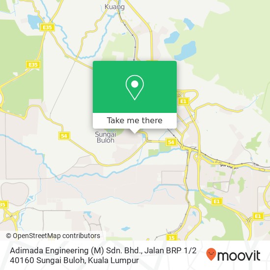 Adimada Engineering (M) Sdn. Bhd., Jalan BRP 1 / 2 40160 Sungai Buloh map