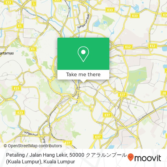 Petaling / Jalan Hang Lekir, 50000 クアラルンプール (Kuala Lumpur) map