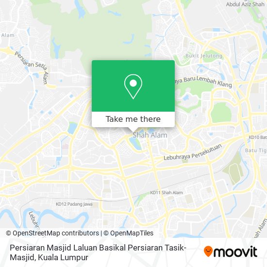 Peta Persiaran Masjid Laluan Basikal Persiaran Tasik-Masjid