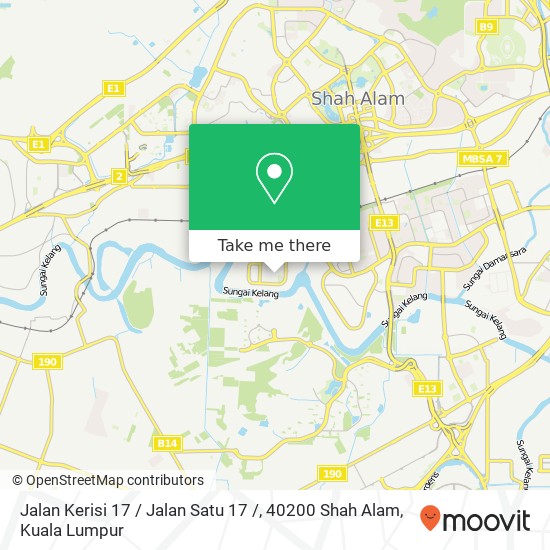 Jalan Kerisi 17 / Jalan Satu 17 /, 40200 Shah Alam map