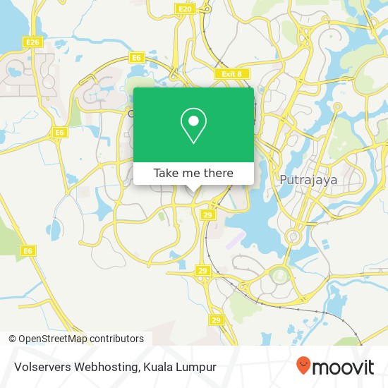 Volservers Webhosting map